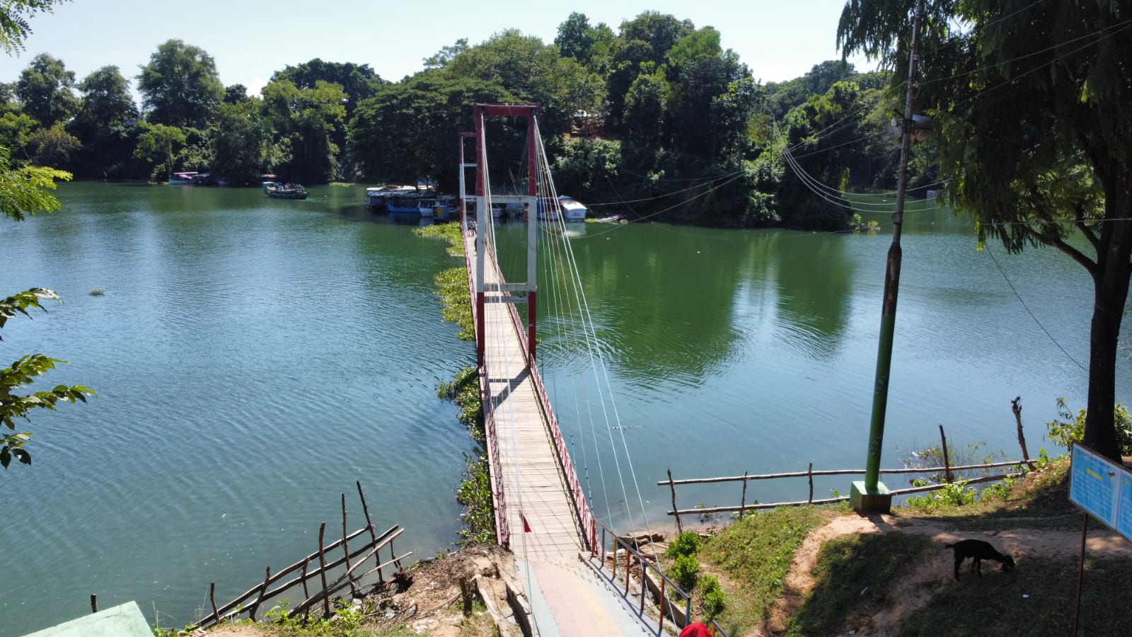 রাঙামাটির ঝুলন্ত সেতু ভেসে উঠল প্রায় ৩ মাস পর